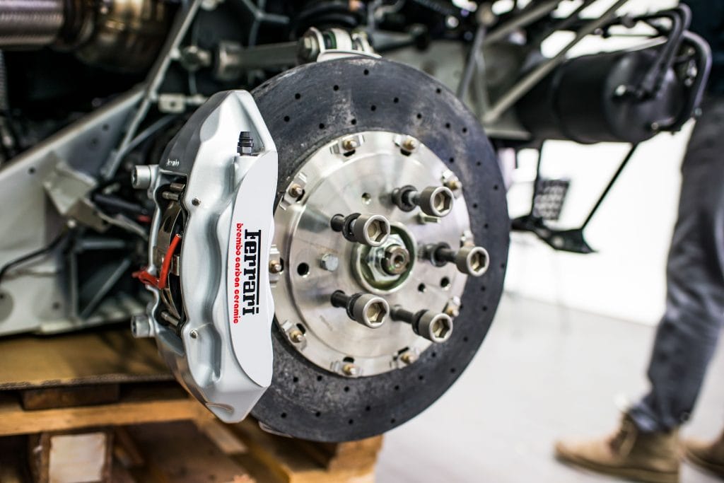 Brake pad warning signs: metal grinding against rotor