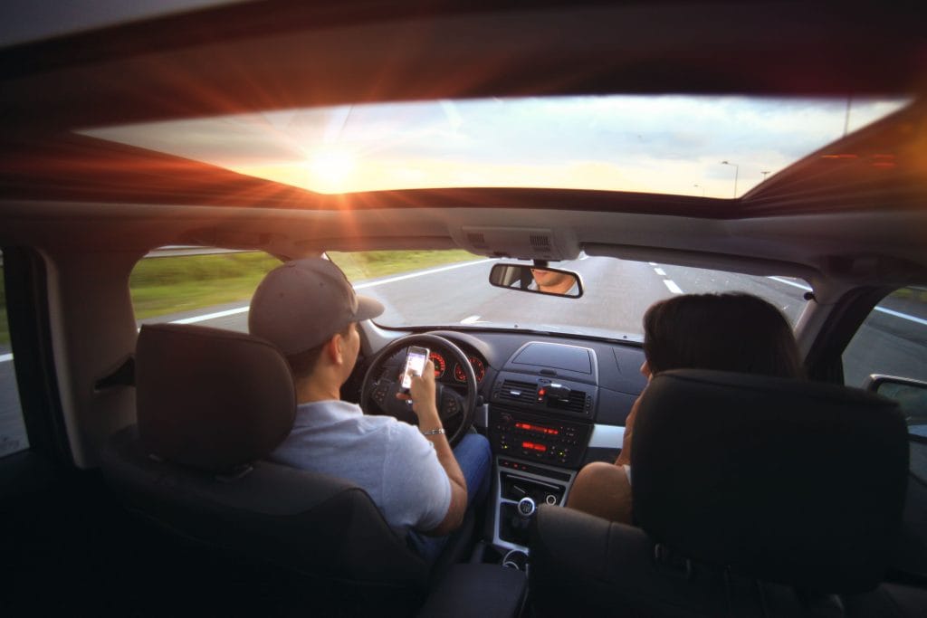 Test driving a used car before purchase