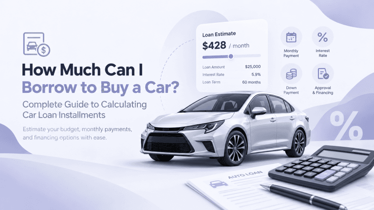 How much can I borrow to buy a car? Complete guide to calculating car loan installments