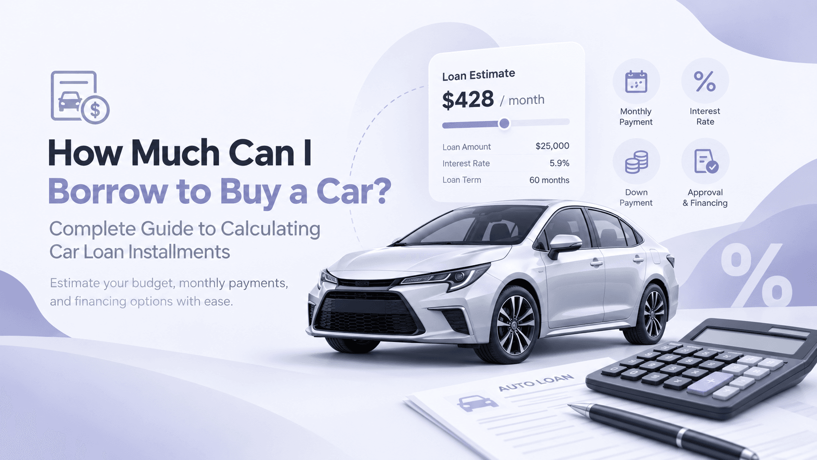 How much can I borrow to buy a car? Complete guide to calculating car loan installments